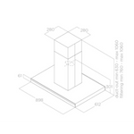 Onzichtbare touch-bediening achter glas van de ADELE IS BLIX/A/90X60