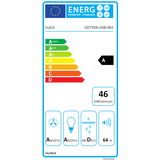 Mat zwarte wanddampkap Elica SHIRE BL/A/60 van 60 cm, energiezuinig en krachtig