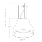 Geavanceerde sensoren en lichtschijf van de SHINING CAST IRON/F/50 afzuigkap